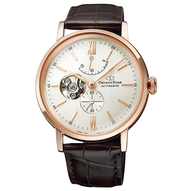 Geschlecht: Herren
Hauptfarbe: Rosé Gold
Uhrwerk: Mechanisch: Automatisch/Kinetisch
Anzeigeformat: Analog
Wasserdichte: 5 ATM
Funktionen: Keine Extrafunktion
Gehäusefarbe: Rosé Gold
Gehäusematerial: Edelstahl
Besatz: Kein Besatz
Gehäusebreite: 40
Gehäuselänge: 40
Gehäusehöhe: 11
Lünette: keine
Glas: Mineralglas
Anstoßbreite: 20
Ziffernblattfarbe: Weiß
Energiereserve: 40h
Armbandfarbe: Braun
Armbandmaterial: Leder
Verschluß: Dornschließe
Handgelenkumfang (max.): 205
Stil: Mode
Country: Japan