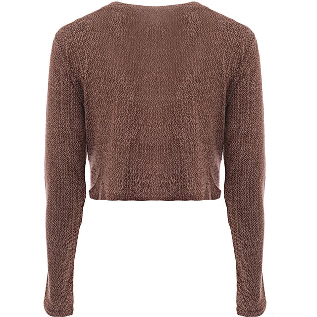 Body: 50% Polyester, Body: 45% Viscose, Body: 5% Elastane Stay cozy and stylish with the Glamorous relaxed cropped cardigan in a beautiful brown melange knit. Made from a blend of 50% polyester, 45% viscose, and 5% elastane, this cardigan offers a soft and comfortable fit with a touch of stretch. The relaxed silhouette and cropped length make it perfect for layering over your favorite tops and dresses. The brown melange knit adds a warm and textured look, making this cardigan a versatile addition to your wardrobe. Pair it with high-waisted jeans or a skirt for a chic and effortless outfit.