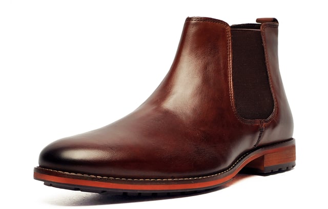 Introducing the high-end Argyll Leather Chelsea Boot for menwhere timeless craftsmanship meets modern sophistication. Made from premium leather, these boots offer a sleek, slip-on design with classic elasticated side panels and a convenient pull-tab for effortless wear. The durable rubber sole provides superior traction, making them a versatile choice for both casual and semi-formal occasions. 
 Whether styled with jeans or tailored trousers, the Argyll boot seamlessly transitions from day to night, ensuring a polished look for any setting.
 - Leather Upper
 - Slip on design
 - Elasticated side gussets
 - Leather heel pull
 - Treaded rubber sole