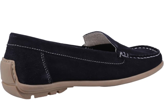 The Torella summer slip-on moccasin from Riva is a stylish and comfortable choice for warm weather. Crafted from luxurious Portuguese suede, this moccasin features a soft leather insole for all-day comfort. The rubber outsole provides excellent grip, ensuring stability and traction throughout those sunny summer days.- Suede leather upper- Slip-On fit- Leather inner- Durable rubber outsole- Riva branding