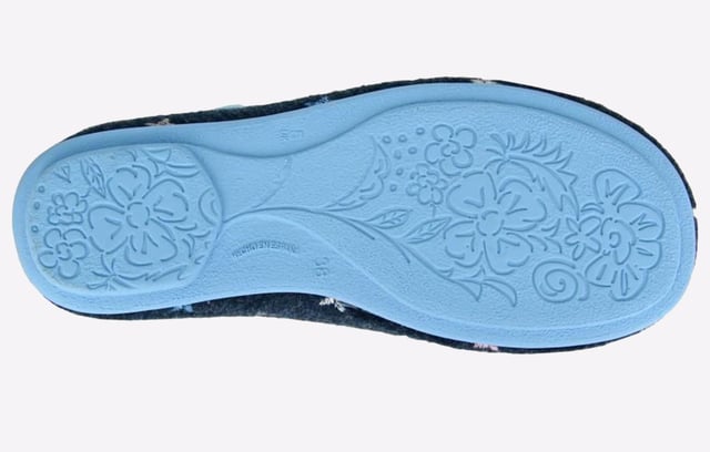 Slip into comfort and style with the Sleepers Aria slippers. Featuring a cozy knitted textile upper adorned with a charming star print design, these slippers add a touch of whimsy to your relaxation routine. The V-cuffed side ensures a snug fit, while the soft knitted lining and ergonomic padded sock provide all-day comfort. The durable TPR sole offers reliable grip and support, making these slippers perfect for lounging around the house or a quick dash outside. Whether you're unwinding after a long day or enjoying a lazy weekend, the Sleepers Aria slippers are your go-to choice for both comfort and flair.
 - Knitted textile upper 
 - Star print design 
 - V cuffed side 
 - Knitted lining 
 - Ergonomic padded sock 
 - TPR sole