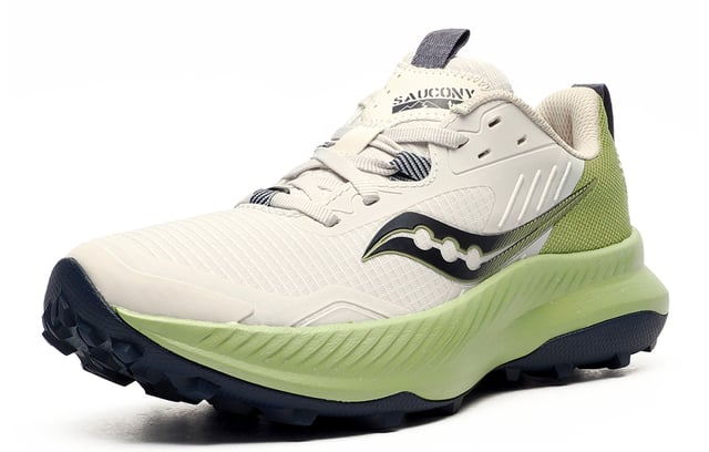 Nothing stands in your way when you lace up the Saucony Blaze TR. 
 Built for adventure, this trail-ready shoe is equipped with PWRRUN foam cushioning for a responsive, comfortable ride and trail-specific lugs that deliver superior grip on rugged terrain. 
 The breathable textile mesh upper keeps your feet cool, while the padded ankle collar and tongue provide extra support. A secure lace closure ensures a locked-in fit, and the durable rubber outsole enhances protection and longevity. 
 Designed with sustainability in mind, the Blaze TR is vegan and made with recycled materials. 
 
 - Breathable textile mesh / synthetic mix upper
 - PWRRUN foam midsole
 - Trail-specific lugs provides traction and grip
 - Padded ankle collar and tongue 
 - Heel pull tab for easy on / off wear
 - Secure lace closure 
 - Durable rubber outsole 
 - Vegan and contains recycled materials
 - Saucony branding