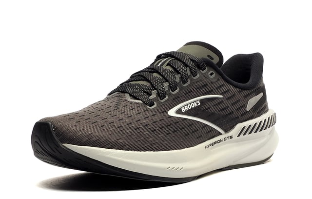 These Brooks Hyperion GTS running shoes are designed to boost your speed and performance, making them your go-to shoe for fast-paced training or race day. As the lightest training shoe in the Brooks lineup, it offers ultralight DNA cushioning that adapts to your unique stride, propelling you forward with every step. The strategically placed rubber in the forefoot and heel promotes fast transitions without adding extra weight, ensuring you maintain speed with ease.
 The updated upper features a warp knit and mesh design, delivering superior breathability and a lightweight feel whilst the redesigned tongue with a partial gusset ensures a more secure and snug fit, making the Hyperion a perfect choice for runners aiming to push the pace.
 Additionally, these shoes incorporate Brooks' Guiderails Support technology, which provides enhanced stability and comfort by guiding your natural movement and reducing tension on joints.
 
 - Textile / synthetic mix upper 
 - DNA cushioning technology 
 - GuideRails support aids your feet, knees, and hips.
 - Redesigned tongue with a partial gusset provides a secure fit
 - Rubber in the forefoot and heel to conserve weight and promote fast transitions
 - Padded ankle and heel collar 
 - Secure lace closure for locked down fit
 - Durable rubber outsole 
 - Cushioned comfort insole
 - Brooks branding