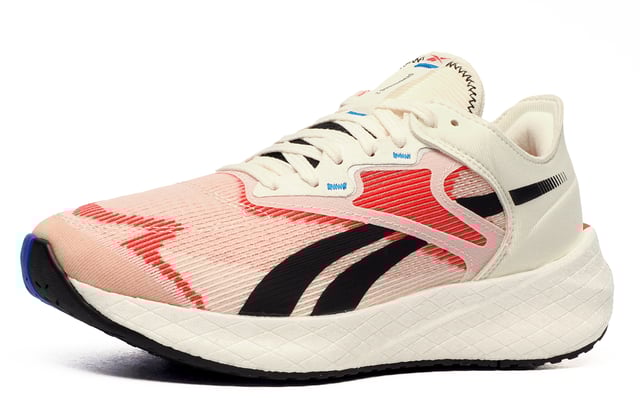 Designed for high performance wear, these Floatride Energy Symmetros 2 womens running shoes are ready for anythingfrom country roads to park trails and local tracks. Featuring a breathable mesh upper to keep your feet cool, theyre built to handle long runs, intervals, and everything in between. Floatride Energy Foam delivers supportive, responsive cushioning for a smooth, comfortable ride. A secure lace closure ensures a snug fit, while a padded ankle collar and heel provide added comfort. The durable high-traction outsole offers reliable grip, and Reebok branding completes the sleek design.
 - Made with recycled materials 
 - Three layer textile uppers 
 - Floatride energy foam cushioning 
 - Secure lace closure 
 - Padded ankle collar and heel 
 - Durable high traction outsole 
 - Comfort cushioning insole 
 - Reebok branding throughout