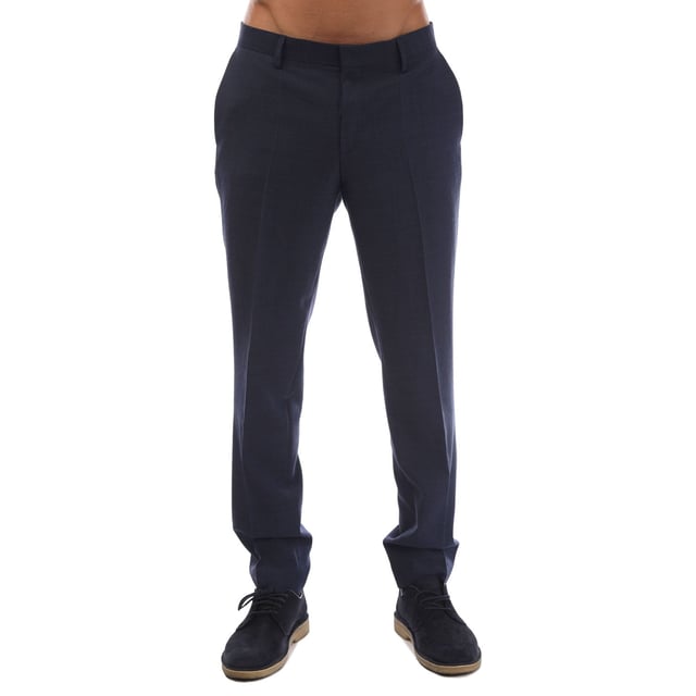M&M trousers - button zip and closure - side pockets - welt pocket on the back - waistband with belt loops - micro pattern - signature twill  - super-flex quality which offers best wearing comfort - HUGO performance properties are shown on back pocket label