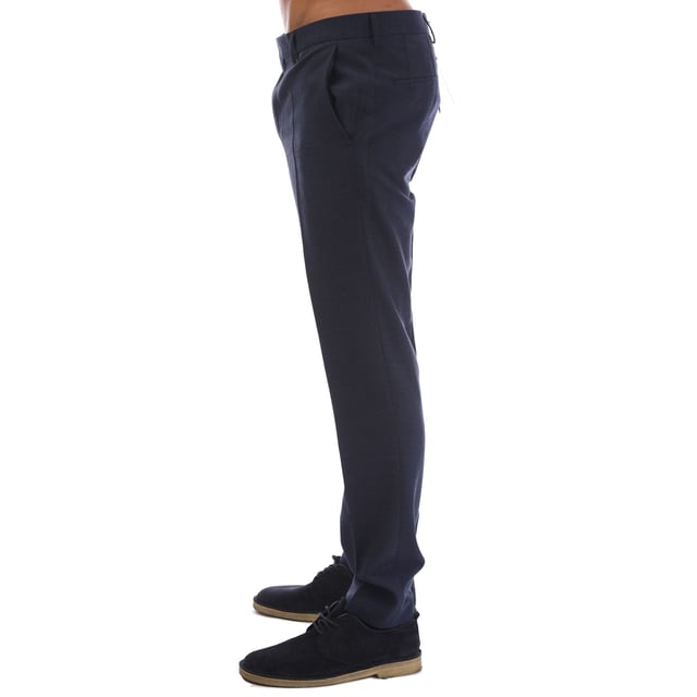 M&M trousers - button zip and closure - side pockets - welt pocket on the back - waistband with belt loops - micro pattern - signature twill  - super-flex quality which offers best wearing comfort - HUGO performance properties are shown on back pocket label