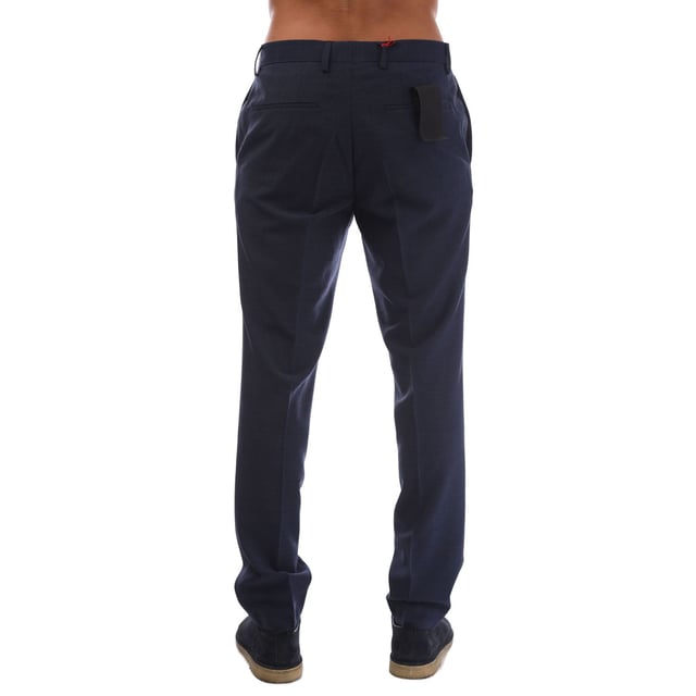 M&M trousers - button zip and closure - side pockets - welt pocket on the back - waistband with belt loops - micro pattern - signature twill  - super-flex quality which offers best wearing comfort - HUGO performance properties are shown on back pocket label
