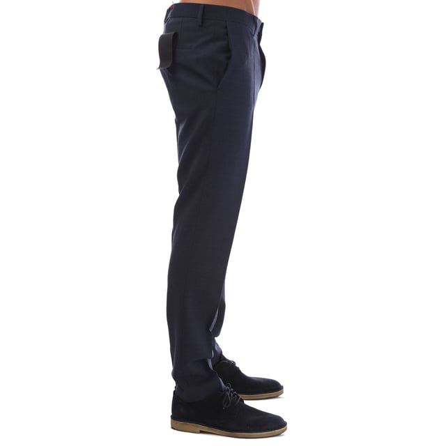 M&M trousers - button zip and closure - side pockets - welt pocket on the back - waistband with belt loops - micro pattern - signature twill  - super-flex quality which offers best wearing comfort - HUGO performance properties are shown on back pocket label