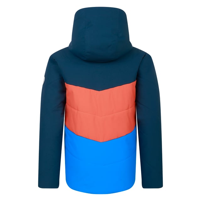 100% Recycled Polyester. Fabric: Iloft Ecofill. Design: Colour Block, Logo, Quilted. Fabric Technology: Ared 10000, Breathable, DWR Finish, Insulating, Waterproof. Branded Zip Pull, High Warmth. Neckline: Hooded, Standing Collar. Sleeve-Type: Long-Sleeved. Hood Features: Drawcord, Grown On Hood. Pockets: 2 Lower Pockets, Zip. Fastening: Zip. Sustainability: Made from Recycled Materials. 15-16 Years: 36 in. 14 Years: 33 in. 3-4 Years: 22.5 in. 5-6 Years: 24 in. 9-10 Years: 28.5 in. 7-8 Years: 26 in. 11-12 Years: 31 in. 13 Years: 32 in.