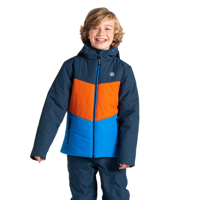 100% Recycled Polyester. Fabric: Iloft Ecofill. Design: Colour Block, Logo, Quilted. Fabric Technology: Ared 10000, Breathable, DWR Finish, Insulating, Waterproof. Branded Zip Pull, High Warmth. Neckline: Hooded, Standing Collar. Sleeve-Type: Long-Sleeved. Hood Features: Drawcord, Grown On Hood. Pockets: 2 Lower Pockets, Zip. Fastening: Zip. Sustainability: Made from Recycled Materials. 15-16 Years: 36 in. 14 Years: 33 in. 3-4 Years: 22.5 in. 5-6 Years: 24 in. 9-10 Years: 28.5 in. 7-8 Years: 26 in. 11-12 Years: 31 in. 13 Years: 32 in.