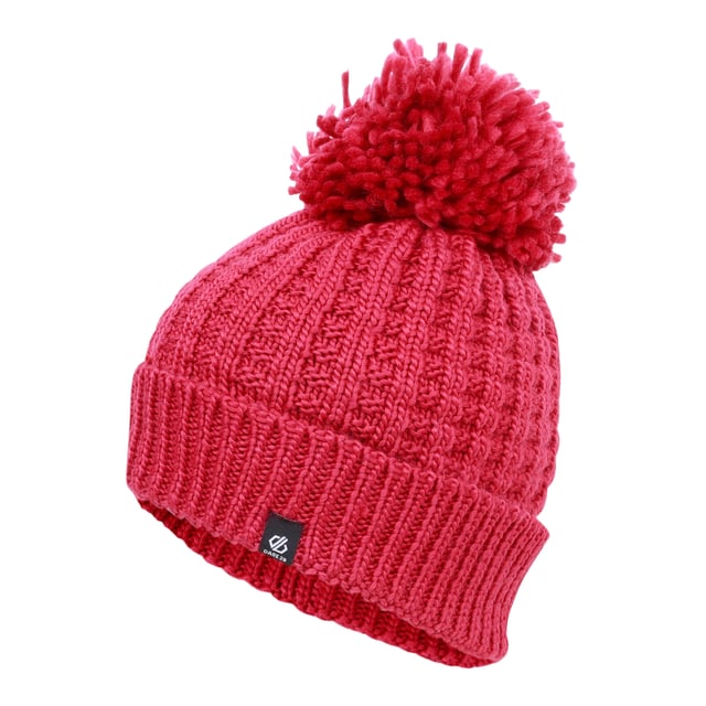 100% Acrylic. Fabric: Chunky Knit. Lining: Fleece. Design: Woven. Bobble, Lined.