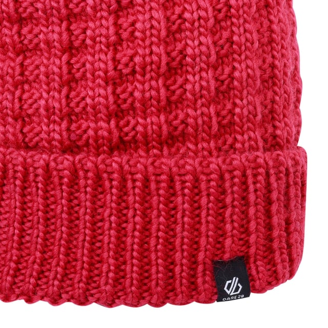 100% Acrylic. Fabric: Chunky Knit. Lining: Fleece. Design: Woven. Bobble, Lined.