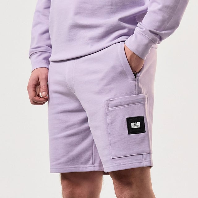 Men's Weekend Offender Hawkins Classic Fleece Shorts in Purple