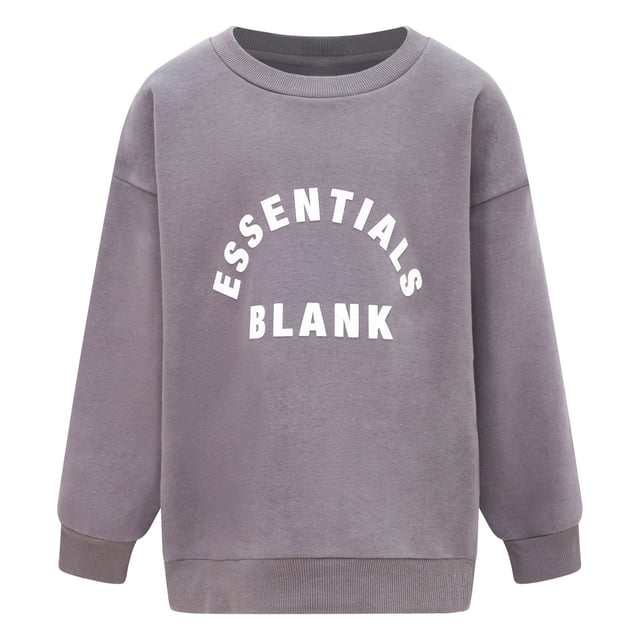 Ribbed crewneck.Ribbed cuffs and hem.Printed logo.Relaxed fit.