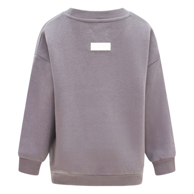 Ribbed crewneck.Ribbed cuffs and hem.Printed logo.Relaxed fit.