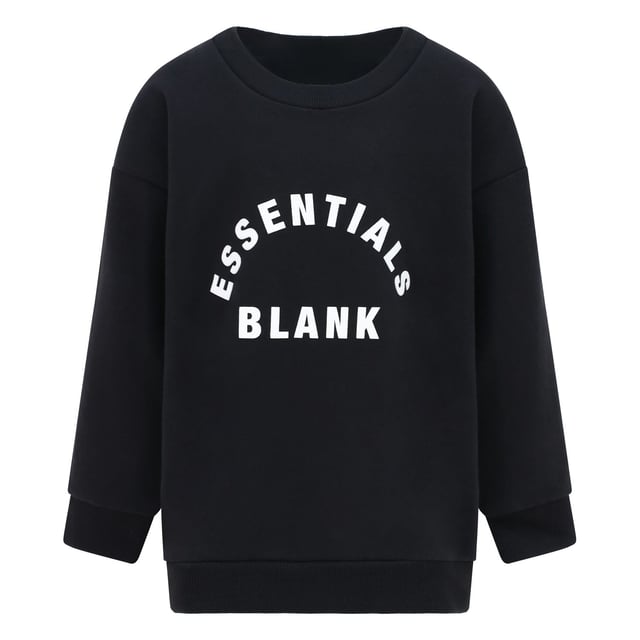 Ribbed crewneck.Ribbed cuffs and hem.Printed logo.