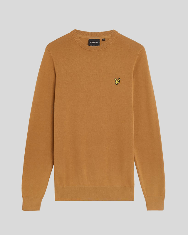 We know the value of a well-made staple, so classic pieces like this jumper form the core of our Lyle &amp; Scott collections. It's been knitted from soft 100% cotton and has a slim fit – perfect for layering under a jacket.- Round neck 
- Long sleeves 
- Ribbed hemline, cuffs and neckline
- Composition: 100% cotton