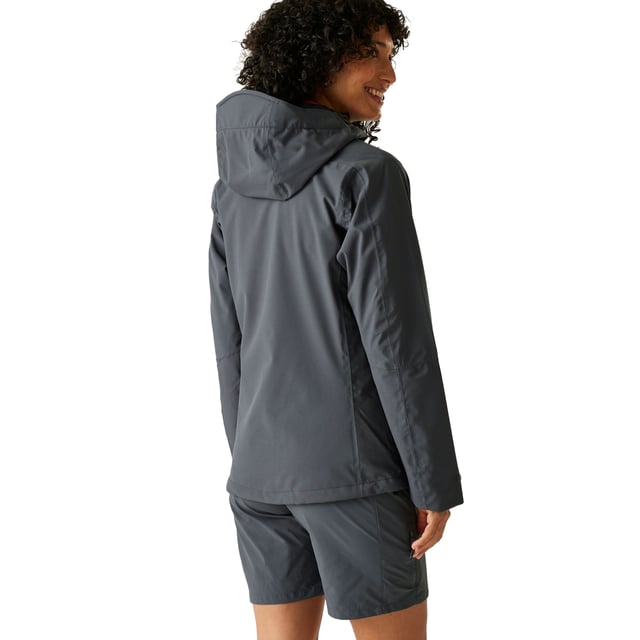 100% Polyester. Lining: Mesh. Fabric: Stretch. Design: Logo, Plain. 165gsm. Fabric Technology: Breathable, Durable Water Repellent Finish, Isotex 15000, Waterproof, Windproof. Cuff: Adjustable. Sleeve-Type: Articulated, Long-Sleeved. Drainage Channel, Front Zip, Inner Zip Guard, Taped Seams, Unrestricted Movement. Neckline: Hooded. Hood Features: Grown On Hood, Technical, Toggle Adjuster. Fit: Tailored. Pockets: 1 Chest Pocket, 2 Side Pockets, 1 Security Pocket, Water Repellent Zip. Fastening: Full Zip. 15000g/m²/24hrs. Waterproof Rating: 15000mm. Hem: Adjustable, Shockcord Hem. Sustainability: Made from Recycled Materials. 6 UK: 30 in. 8 UK: 32 in. 10 UK: 34 in. 12 UK: 36 in. 14 UK: 38 in. 20 UK: 45 in. 22 UK: 48 in. 24 UK: 50 in. 18 UK: 43 in. 16 UK: 40 in.
