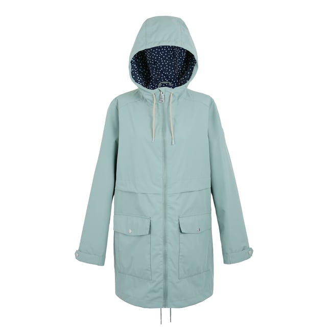 Material: Polyester. Lining: Polyester, Taffeta. Design: Linear, Logo, Stripe. Fabric Technology: Breathable, Durable Water Repellent Finish, Isotex 10000, Waterproof. Cuff: Adjustable, Snap Fastening. Back Hem Vent, Taped Seams. Neckline: Hooded. Sleeve-Type: Long-Sleeved. Hood Features: Drawcord, Grown On Hood. Pockets: 1 Security Pocket, Internal, 2 Patch Pockets, 2 Handwarmer Pockets. Fastening: Front Zip. 10000g/m²/24hrs. Sustainability: Made from Recycled Materials. Waistline: Shockcord. 8 UK: 32 in. 10 UK: 34 in. 12 UK: 36 in. 14 UK: 38 in. 20 UK: 45 in. 24 UK: 50 in. 26 UK: 52 in. 18 UK: 43 in. 16 UK: 40 in.
