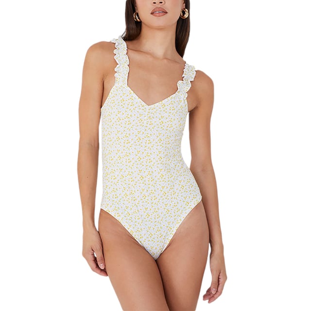 BRAVE SOUL Women's Bodysuit
Style Name: SYDNY
Made In Bangladesh
57% Cotton, 38% Polyester, 5% Elastane
Features: The shoulder strap is stretchable
Sleeveless
Short Length
All Over Print
Machine Washable
Comfort, Superior Quality
