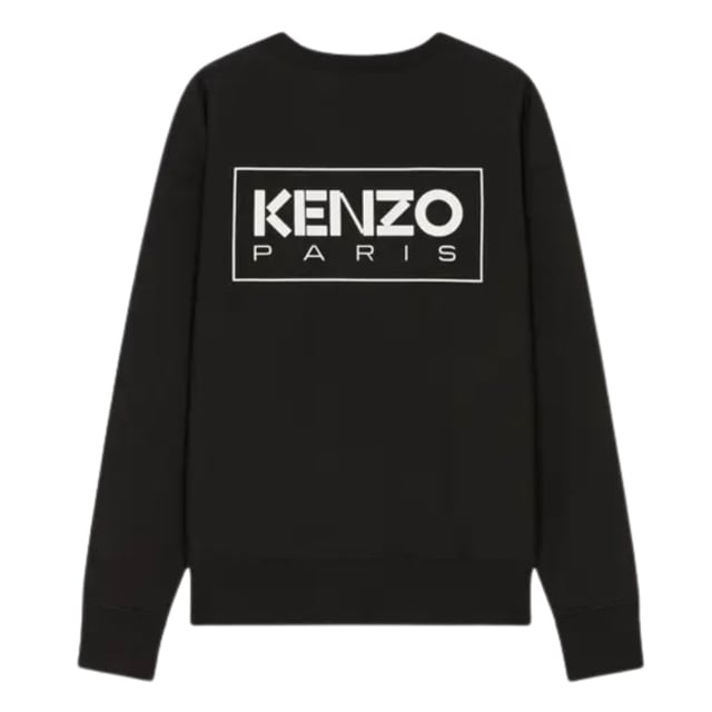 Kenzo Paris sudadera negra con logo delineado