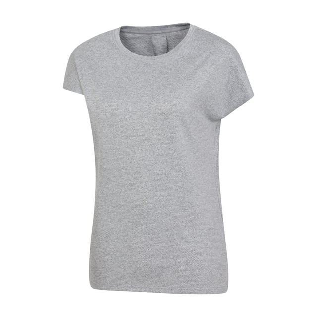 66% Recyceltes Polyester, 29% Polyester, 5% Elastan. Gewebetechnik: Leicht, Feuchtigkeitsabweisend, Schnell trocknend. Design: Unifarben. Passform: Lose. Rundhalsausschnitt. Nachhaltigkeit: Aus recyceltem Material. Kurzärmlig. 30 DE: 81,28 cm. 32 DE: 84 cm. 34 DE: 86,36 cm. 36 DE: 88,9 cm. 38 DE: 93,98 cm. 40 DE: 99 cm. 46 DE: 119,38 cm. 48 DE: 127 cm. 44 DE: 112 cm. 42 DE: 104 cm.