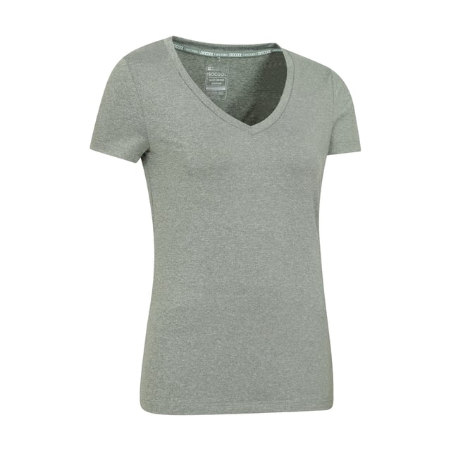 90% Polyester, 10% Elastane. Design: Plain. Sleeve-Type: Short-Sleeved. Neckline: V Neck. Fabric Technology: Lightweight, Moisture Wicking, Quick Dry. 6 UK: 33 in. 8 UK: 34 in. 10 UK: 35 in. 12 UK: 37 in. 14 UK: 39 in. 20 UK: 47 in. 18 UK: 44 in. 16 UK: 41 in.