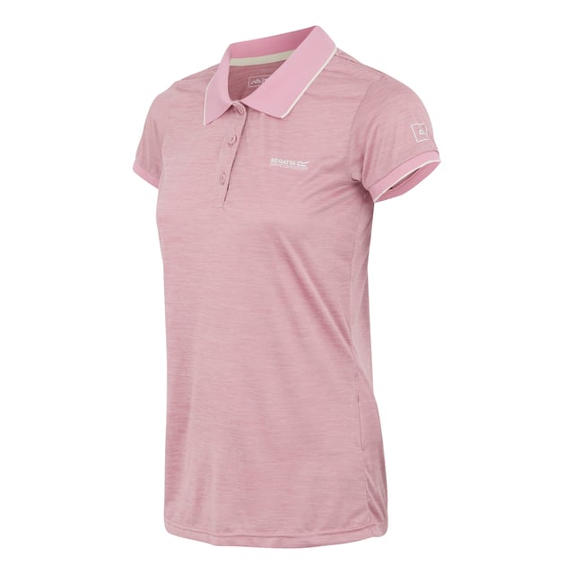 100% Polyester. Stof: Jersey, zachte touch. Ontwerp: Logo, Marl. Bevestiging: Knop. Halslijn: Collared, Ribbed. Manchet: Ribbel. Mouwtype: Korte mouwen. Vochtafvoerend, Sneldrogend, Zacht aanvoelend. Lengte: Regelmatig. Geschikt: Regelmatig. 133 g/m. 8 UK: 32 in. 10 VK: 34 in. 12 VK: 36 in. 14 VK: 38 in. 20 VK: 45 in. 22 VK: 48 in. 24 VK: 50 in. 26 UK: 52 in. 18 VK: 43 in. 16 VK: 40 in.