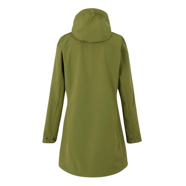 96% Polyester, 4% Elastane. Fabric: Mesh Backing, Softshell, Stretch, Woven. Design: Plain. Fabric Technology: Breathable, Durable, Lightweight, Water Repellent, Wind Resistant, XPT. Articulated Sleeve. Neckline: Hooded. Sleeve-Type: Long-Sleeved. Cuff: Snap Fastening. Hood Features: Concealed, Detachable Hood, Toggle Adjuster. Length: Longline. Pockets: 2 Lower Pockets. Fastening: Full Zip. 10000g/m²/24hrs. Sustainability: Made from Recycled Materials. 8 UK: 32 in. 10 UK: 34 in. 12 UK: 36 in. 14 UK: 38 in. 20 UK: 45 in. 22 UK: 48 in. 24 UK: 50 in. 26 UK: 52 in. 18 UK: 43 in. 16 UK: 40 in.