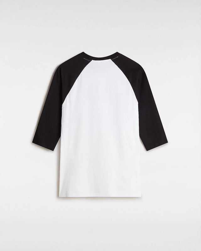 A timeless classic with a skate-inspired edge, the Vans Off The Wall Raglan T-Shirt blends comfort with effortless style. Featuring a contrasting 3/4 sleeve raglan design, this tee is crafted from soft, breathable cotton for everyday wear. The iconic Vans Off The Wall logo on the chest adds signature branding, while the regular fit and crew neckline make it a versatile go-to for casual days or layering. Key Features: Soft and breathable 100% cotton fabric Classic raglan design with 3/4 length contrast sleeves Crew neck for a comfortable fit Vans “Off The Wall” graphic logo on the chest Regular fit for relaxed, easy styling Ideal for skate sessions, laid-back weekends or everyday casual wear, this tee brings authentic Vans heritage to your wardrobe.