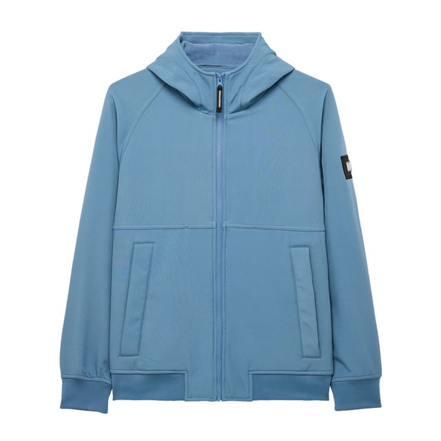 Heren Weekend Offender Sulta Softshell Bomber Jacket in blauw.- Kap met verstelbaar trekkoord.- Raglan mouwen.- Zijzakken.- Comfortabele rib manchetten en zoom.- Badge van het merk Weekend Offender is aangebracht op de linker mouw.- Extra DWR (Durable Water Repellent) laag.- Ref: JKAW2440BLU