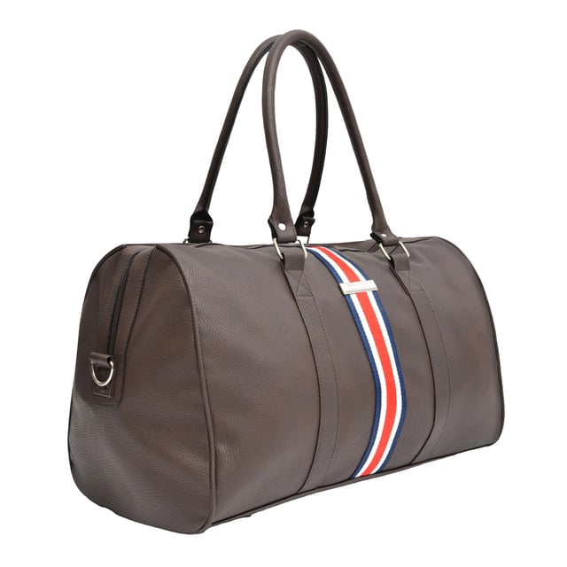 Width: 50cm. Height: 30cm. Pockets: 1 Internal Pocket, Zip. Compartments: 1 Main Compartment. Adjustable Shoulder Strap, Detachable Strap, Leather Look, Metal Badge, Twin Handle. Fabric Technology: Durable. Design: Logo, Stripe, Woven. Fastening: Zip.