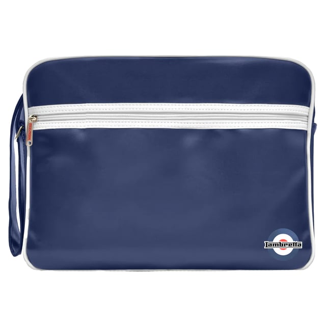 Material: PU. Width: 40cm. Height: 30cm. Pockets: Front Pocket, Zip. Adjustable Shoulder Strap, Contrast Piping, Zip Pullers. Fastening: Full Zip. Design: Logo, Printed. Compartments: Zipped Compartment.