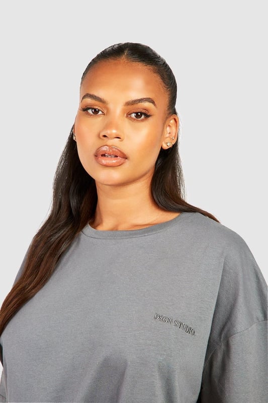 Oversized T-shirt and legging set for effortless style
        Relaxed fit T-shirt with dropped shoulders
        High-waisted leggings for a flattering silhouette
        Versatile jersey fabric for all-day comfort
        Perfect for mixing and matching with other wardrobe staples
    
    Embrace laid-back chic with this Plus Oversized T-shirt and Legging Set from Boohoo. The relaxed fit T-shirt with its dropped shoulders offers a contemporary twist on casual wear, while the high-waisted leggings create a sleek, elongated look. Crafted from soft jersey fabric, this co-ord set ensures comfort without compromising on style. Ideal for casual outings, family gatherings, or lazy weekends at home, this set is a versatile addition to your wardrobe. Style the oversized tee with the matching leggings and trainers for an effortless daytime look, or pair the T-shirt with jeans and ankle boots for a night out with friends. The possibilities are endless with this adaptable set, allowing you to create multiple outfits with minimal effort. Perfect for the fashion-forward woman who values both comfort and trend-setting style.
