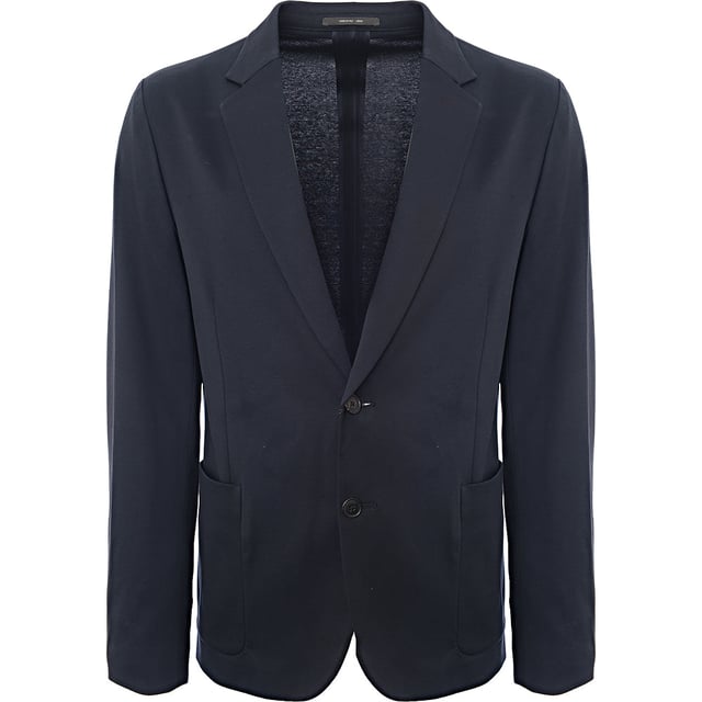 The Tailored Fit Jacket in Navy is made from 98% cotton and 2% elastane, offering a comfortable and slightly stretchy fit. The tailored fit ensures a sleek and modern silhouette, making this jacket a great option for both casual and more formal occasions.