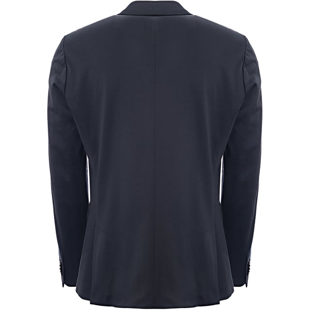 The Tailored Fit Jacket in Navy is made from 98% cotton and 2% elastane, offering a comfortable and slightly stretchy fit. The tailored fit ensures a sleek and modern silhouette, making this jacket a great option for both casual and more formal occasions.