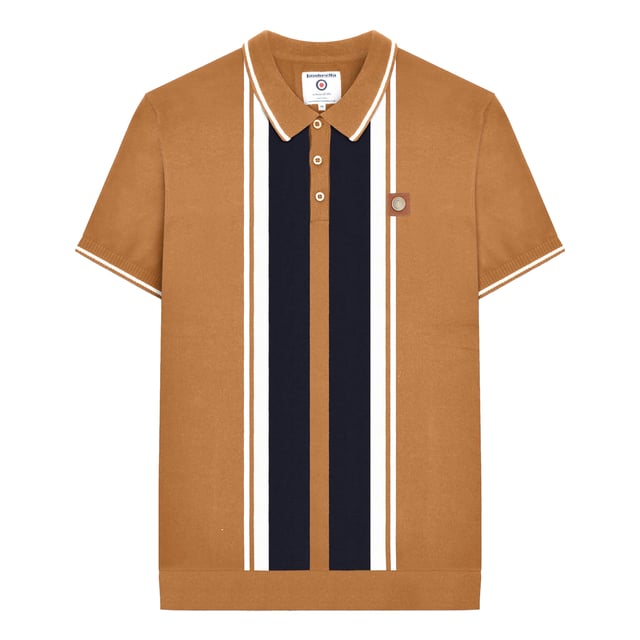 100% Cotton. Fabric: Fine Gauge, Knitted. Design: Badge, Contrast Stripe, Logo. Neckline: Flat Knit Collar, Tipped. Cuff: Ribbed. Sleeve-Type: Short-Sleeved. 3 Button Placket. Please Note: Keep Away From Fire. S: 39 in. M: 41 in. L: 42.5 in. XL: 44 in. XXL: 46.5 in. 3XL: 48.5 in. 4XL: 51 in.