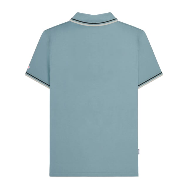 100% Cotton. Fabric: Pique. Design: Tipped Detail. Sleeve-Type: Short-Sleeved. Neckline: Turn Down Collar. Fabric Technology: Breathable. 3 Button Placket, Woven Label. Please Note: Keep Away From Fire. S: 39 in. M: 41 in. L: 42.5 in. XL: 44 in. XXL: 45.5 in. 3XL: 47 in. 4XL: 48.5 in.