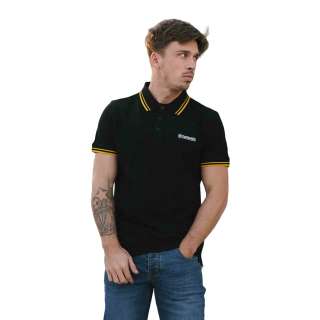 100% Cotton. Fabric: Pique. Design: Tipped Detail. Sleeve-Type: Short-Sleeved. Neckline: Turn Down Collar. Fabric Technology: Breathable. 3 Button Placket, Woven Label. Please Note: Keep Away From Fire. S: 39 in. M: 41 in. L: 42.5 in. XL: 44 in. XXL: 45.5 in. 3XL: 47 in. 4XL: 48.5 in.