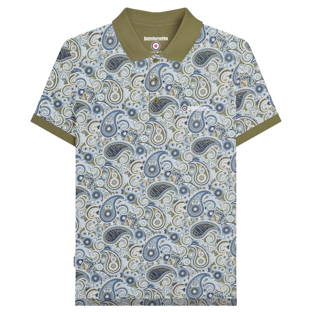 100% Cotton. Fabric: Jersey. Design: Embroidered Logo, Paisley. Cuff: Ribbed. Sleeve-Type: Short-Sleeved. Neckline: Turn Down Collar. 3 Button Placket, Woven Label. S: 39 in. M: 41 in. L: 42.5 in. XL: 44 in. XXL: 46 in. 3XL: 48 in. 4XL: 50 in.