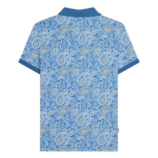 100% Cotton. Fabric: Jersey. Design: Embroidered Logo, Paisley. Cuff: Ribbed. Sleeve-Type: Short-Sleeved. Neckline: Turn Down Collar. 3 Button Placket, Woven Label. S: 39 in. M: 41 in. L: 42.5 in. XL: 44 in. XXL: 46 in. 3XL: 48 in. 4XL: 50 in.