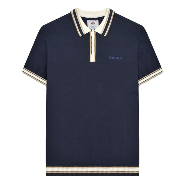 100% Cotton. Fabric: Fine Gauge, Knitted. Design: Logo, Tipped Detail. Fastening: Button. Cuff: Ribbed. Hem: Ribbed. Sleeve-Type: Short-Sleeved. Neckline: Turn Down Collar. 3 Button Placket, Contrast Tipped, Tonal Embroidery. Please Note: Keep Away From Fire. S: 39 in. M: 41 in. L: 42.5 in. XL: 44 in. XXL: 46.5 in. 3XL: 48.5 in. 4XL: 51 in.