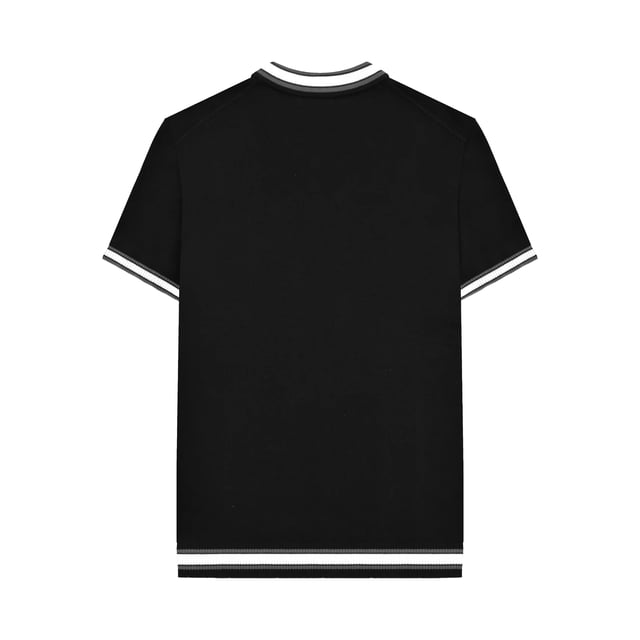 100% Cotton. Fabric: Fine Gauge, Knitted. Design: Embroidered Logo, Tipped Detail. Cuff: Ribbed. Hem: Ribbed. Sleeve-Type: Short-Sleeved. Neckline: Turn Down Collar. 3 Button Placket, Tonal Embroidery. Please Note: Keep Away From Fire. S: 39 in. M: 41 in. L: 42.5 in. XL: 44 in. XXL: 46.5 in. 3XL: 48.5 in. 4XL: 51 in.