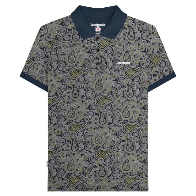 100% Cotton. Fabric: Jersey. Design: Embroidered Logo, Paisley. Cuff: Ribbed. Sleeve-Type: Short-Sleeved. Neckline: Turn Down Collar. 3 Button Placket, Woven Label. S: 39 in. M: 41 in. L: 42.5 in. XL: 44 in. XXL: 46 in. 3XL: 48 in. 4XL: 50 in.
