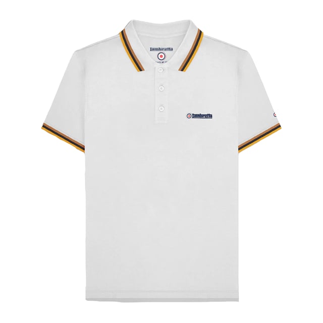 100% Cotton. Trim: Contrast Triple Tipped. Fabric: Pique. Design: Embroidered Logo, Target. Neckline: Contrast, Tipped, Turn Down Collar. Sleeve-Type: Short-Sleeved. 3 Button Placket, Branded Tab. Please Note: Keep Away From Fire. S: 39 in. M: 41 in. L: 42.5 in. XL: 44 in. XXL: 45.5 in. 3XL: 47 in. 4XL: 48.5 in.