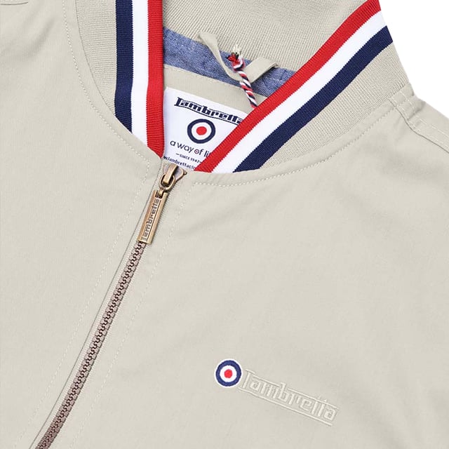65% Polyester, 35% Cotton. Design: Embroidered Logo, Plain, Rubber Badge, Target, Tipped Detail. Sleeve-Type: Long-Sleeved. Cuff: Ribbed, Tipped. Neckline: Standing Collar. Pockets: Inside Pocket, 2 Side Pockets, Buttoned. Fastening: Full Zip. Hem: Ribbed. Please Note: Keep Away From Fire. S: 44 in. XL: 51.5 in. XXL: 54 in. 3XL: 56 in. 4XL: 59 in.