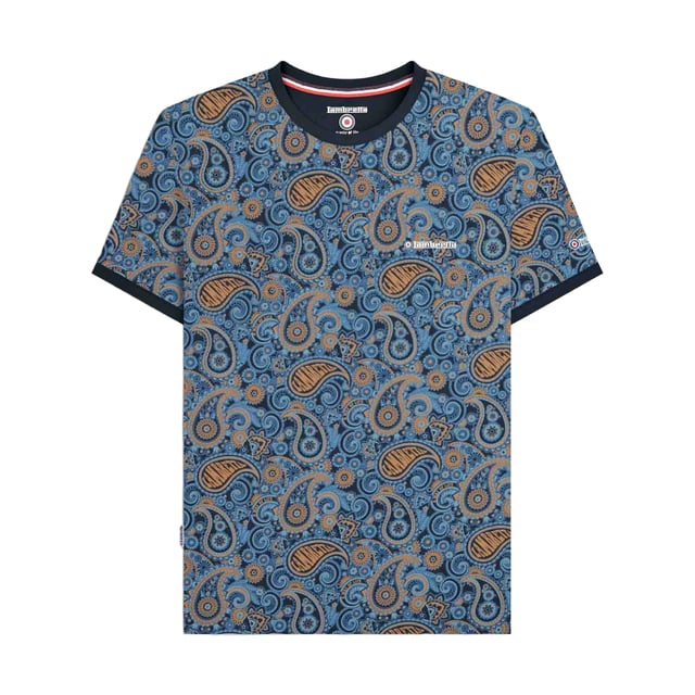 100% Cotton. Design: Paisley. Neckline: Crew Neck. Sleeve-Type: Short-Sleeved. Woven Label. Fit: Regular. Please Note: Keep Away From Fire. S: 38 in. M: 40 in. L: 42 in. XL: 44 in. XXL: 46 in. 3XL: 48 in. 4XL: 50 in.
