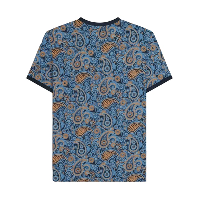 100% Cotton. Design: Paisley. Neckline: Crew Neck. Sleeve-Type: Short-Sleeved. Woven Label. Fit: Regular. Please Note: Keep Away From Fire. S: 38 in. M: 40 in. L: 42 in. XL: 44 in. XXL: 46 in. 3XL: 48 in. 4XL: 50 in.