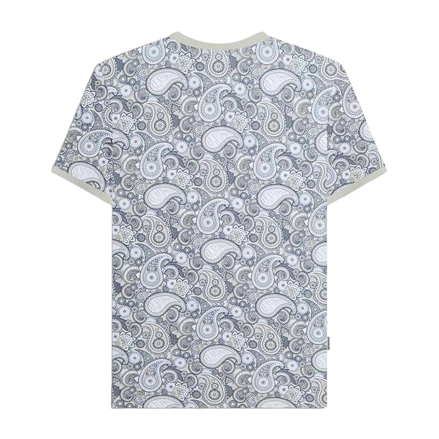 100% Cotton. Design: Paisley. Neckline: Crew Neck. Sleeve-Type: Short-Sleeved. Woven Label. Fit: Regular. Please Note: Keep Away From Fire. S: 38 in. M: 40 in. L: 42 in. XL: 44 in. XXL: 46 in. 3XL: 48 in. 4XL: 50 in.