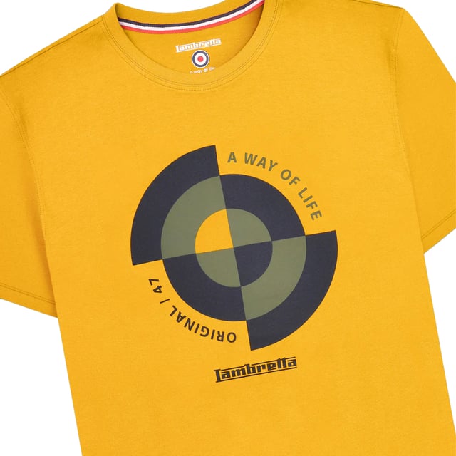 100% Cotton. Design: Embroidered, Logo, Target, Text. Neckline: Crew Neck. Sleeve-Type: Short-Sleeved. Woven Label. Please Note: Keep Away From Fire. S: 38 in. M: 40 in. L: 42 in. XL: 44 in. XXL: 46 in. 3XL: 48 in. 4XL: 50 in.